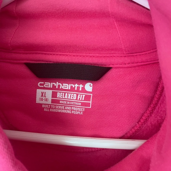 Carhartt Pink Hoodie Sweatshirt - Picture 4 of 5